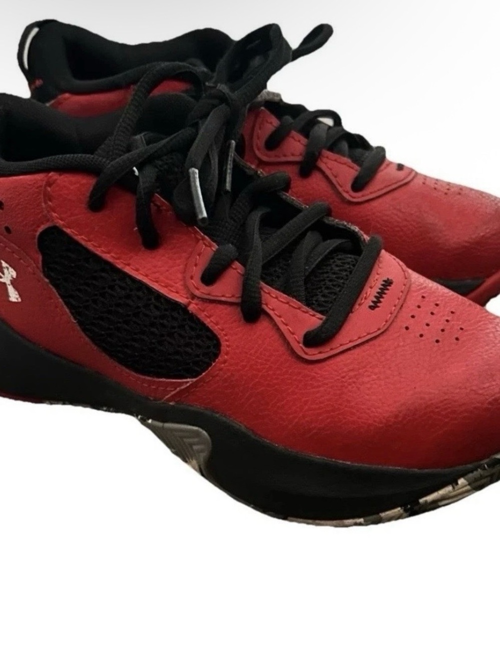 Under Armour Boys Red Basketball Sneakers Size 13.5